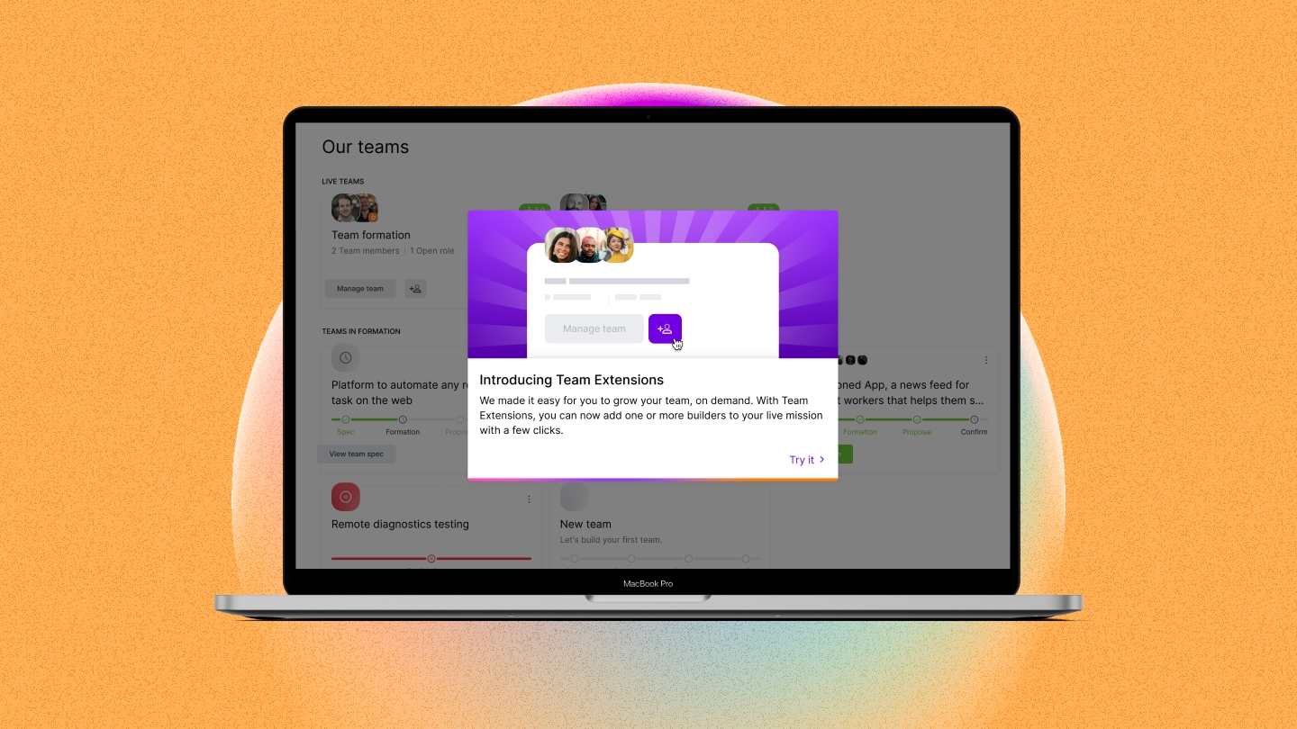 Scale up your team in a few clicks with Team Extensions