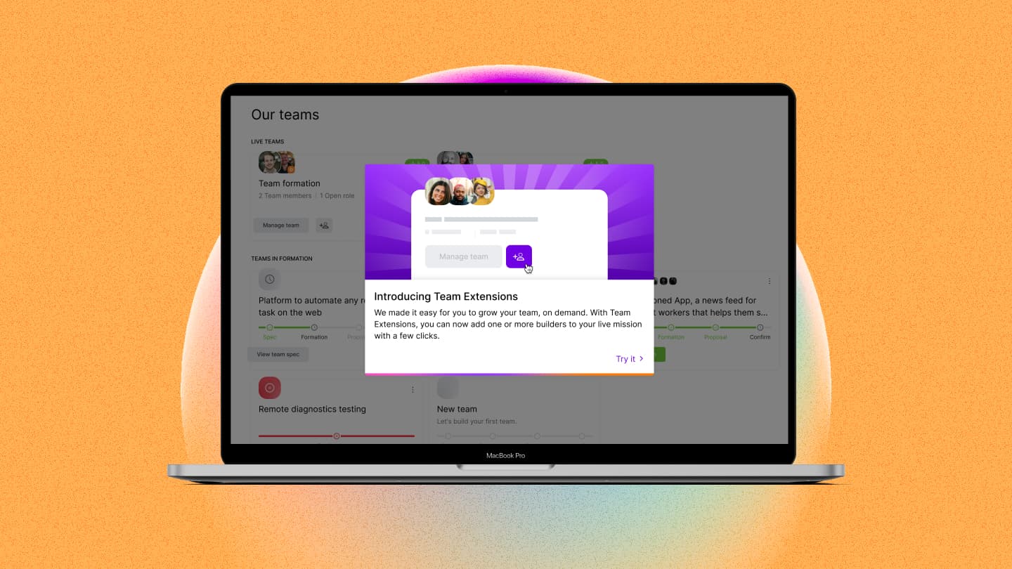 Scale up your team in a few clicks with Team Extensions